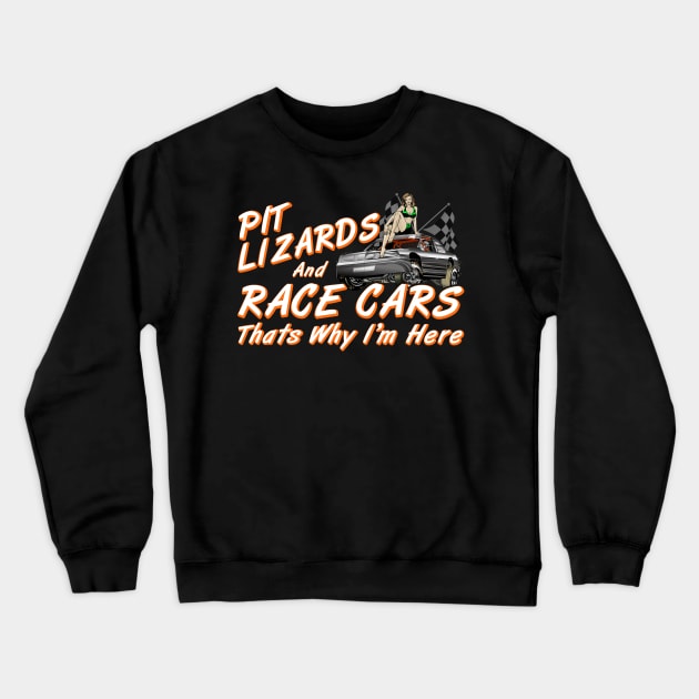 Funny Auto Racing Crewneck Sweatshirt by Nifty T Shirts